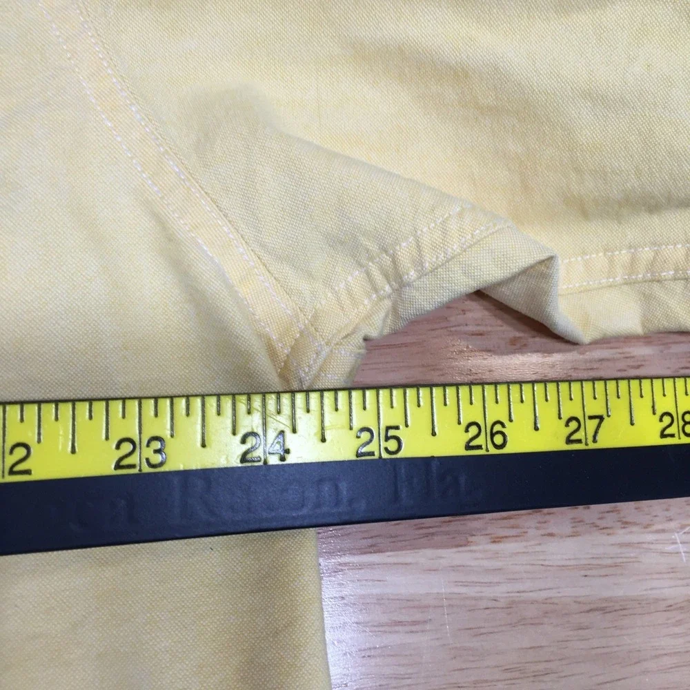 Cinch Mens Yellow Western Button Down Shirt Long Sleeve